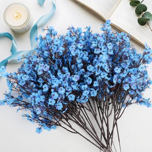 16Pcs Artificial Babys Breath Flowers Real Touch Fake Flowers Decoration