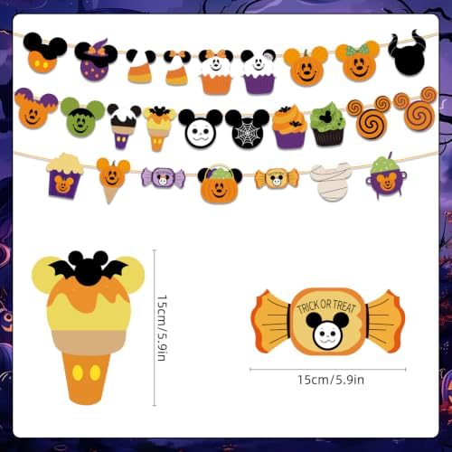 3pcs Mouse Halloween Decorations Banner
