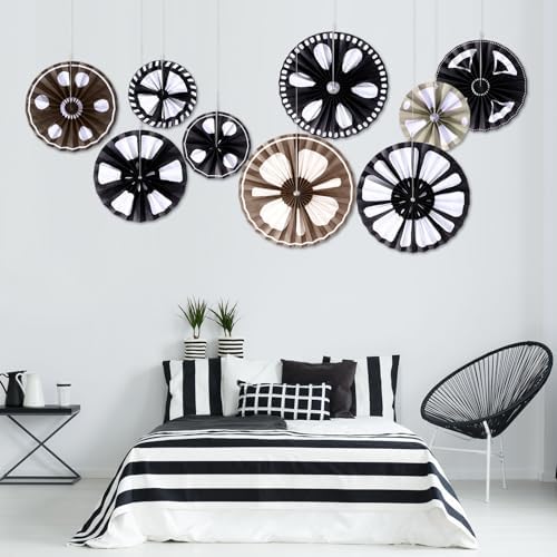 Dispowreath 9 Pcs Movie Reel Movie Reels Paper Fans Cinema Decor