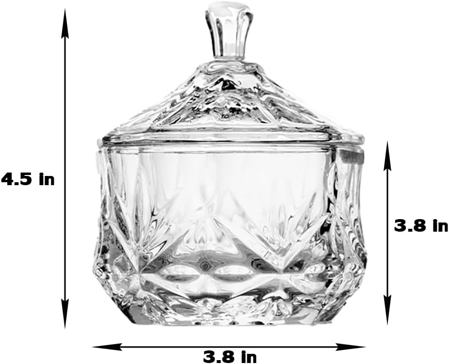 Small Decorative Storage Jar for Candy / Clear