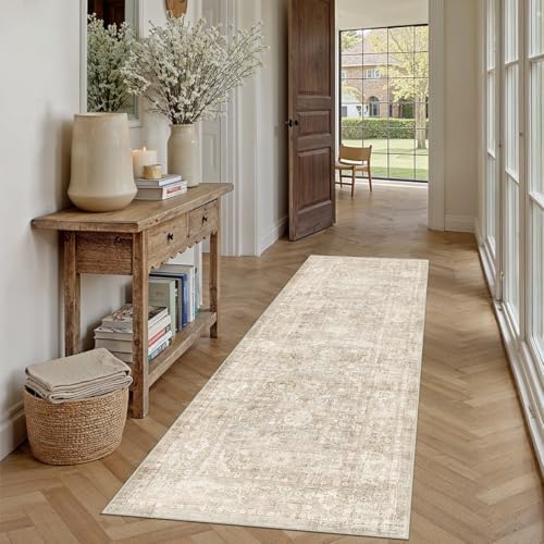 2x5 Beige Neutral Kitchen Hallway Runner Rug