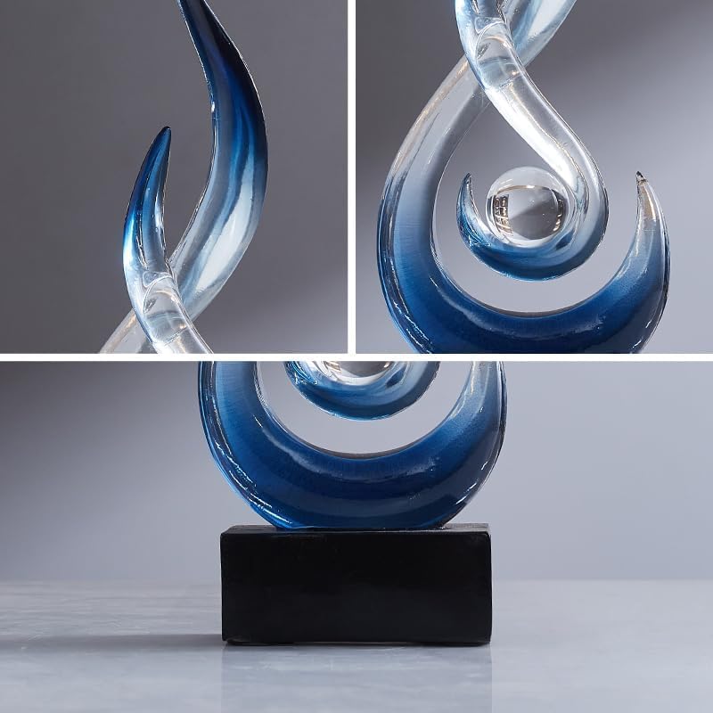Resin Flame Statue Modern Centerpiece Ornaments / Bule