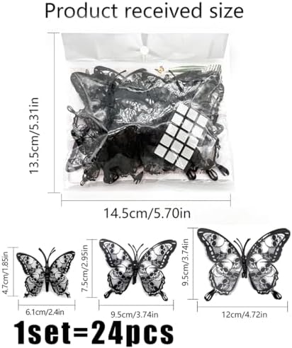 Halloween Wall Sticker Butterfly Wall Decals Skull Design Halloween Decor Indoor Supply Halloween Skull Wall Decals for Home Bedroom Bathroom Living Room Office Halloween Wall Stickers Decoration