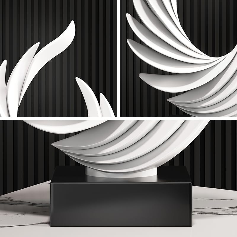 Resin Wing Statue / White