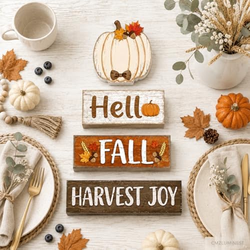 Hello Pumpkin Fall Decor, Fall Decorations for Home