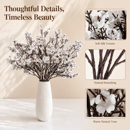 Mandy's 6 Bundles Artificial White Baby’s Breath Flowers