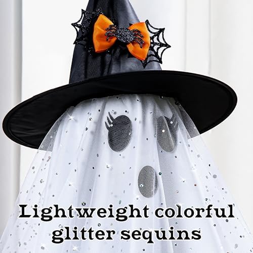 AYGXU 2pcs Halloween Decorations Indoor,Ghost Decor with String Lights Remote Control,Halloween Party