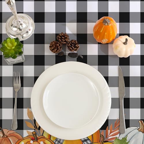 Fall Tablecloth 60x104 Inch Rectangle - Fall Decor Fade Resistant