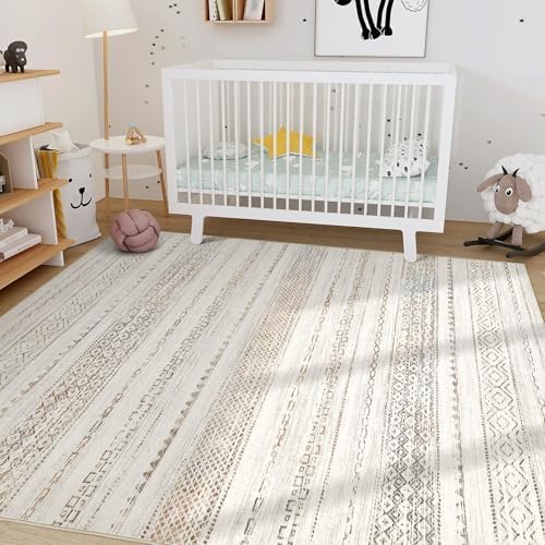 Nakagishi Boho 4x6 Area Rug Living Room Rugs Machine Washable Multi Color