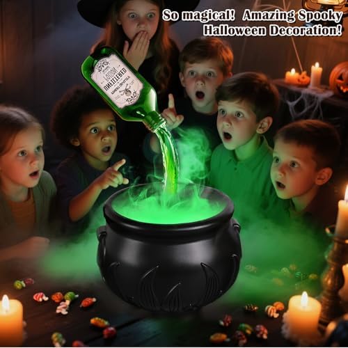 PYOF Halloween Decorations Indoor, Large Witches Cauldron Halloween Decor