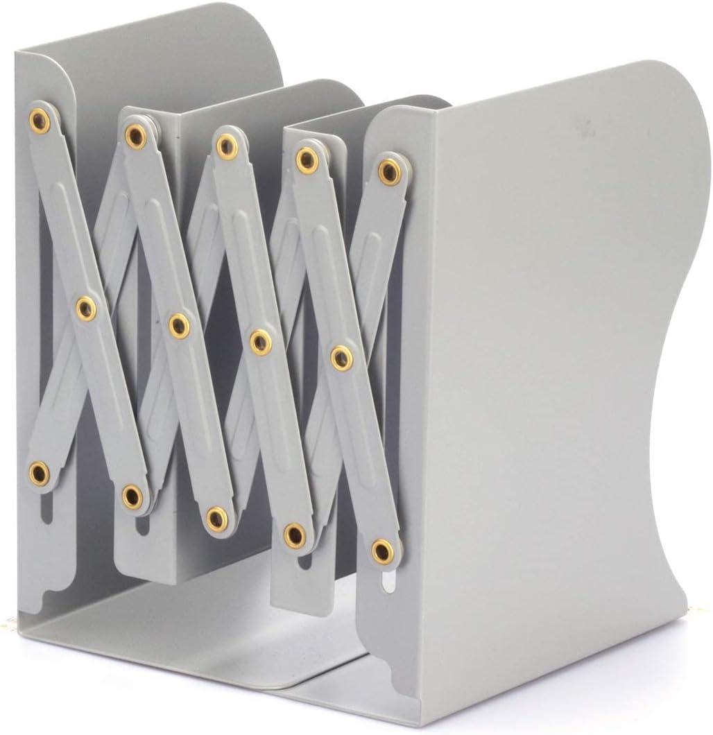 Metal Bookends for Heavy Books / Gray