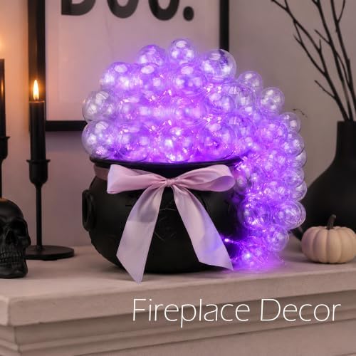 AYGXU Halloween Decorations Indoor,Black Witches Cauldron,Halloween Party Decorations,Plastic Cauldron Pot,Bubble Witch Cauldron DIY Set for Kitchen Table Decor