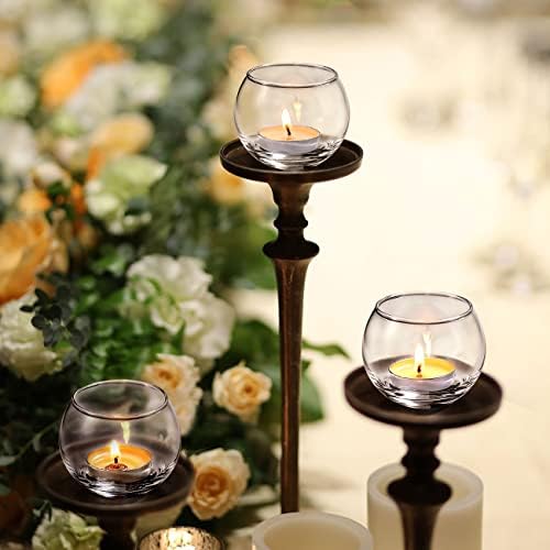 Volens 24PCS Clear Votive Candle Holders for Table Centerpieces