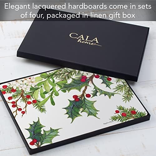 Balsam & Berries Boxed Set of 4 Premium Hardboard Placemats