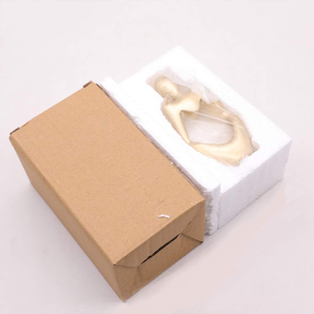 Resin Thinker Style Abstract Sculpture Statue Collectible Figurines Home Office / Black,left / Small