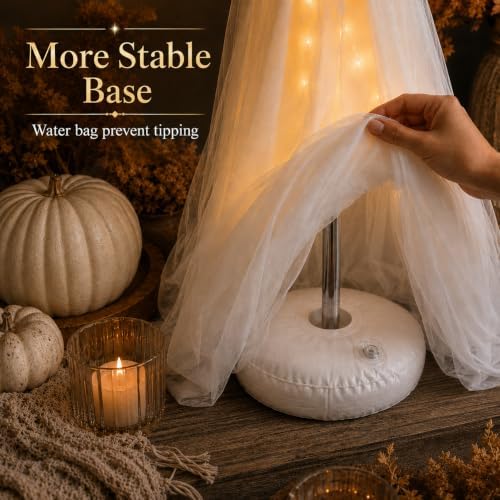Halloween Decorations Indoor 2 Pack 2.6ft Glowing Ghosts with Timer Remote