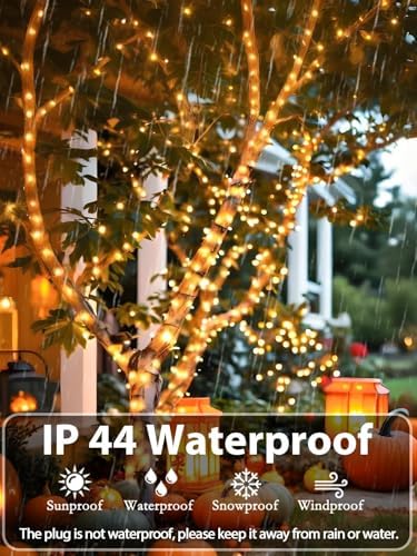 2 Pack Extendable Christmas String Lights Indoor Outdoor 400 LED Warm White