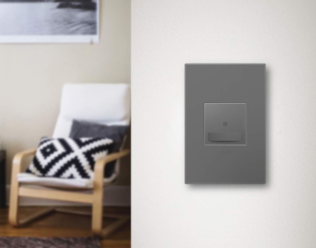 Legrand adorne 1-Gang Wall Plate (6, Magnesium) AWP1G2MG6-6PK
