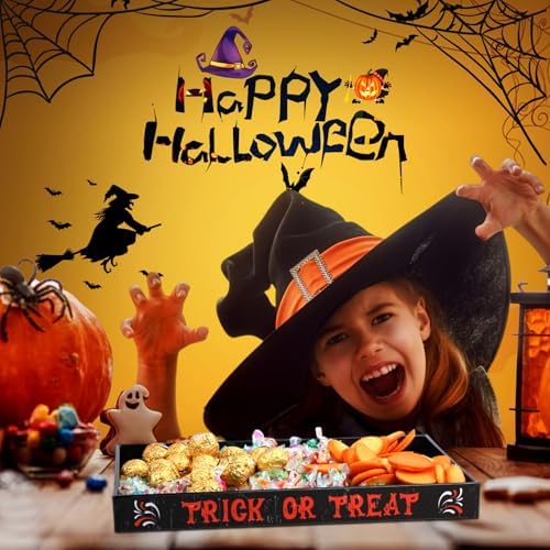 Halloween Ghost Serving Tray with Handles, Acrylic Platter