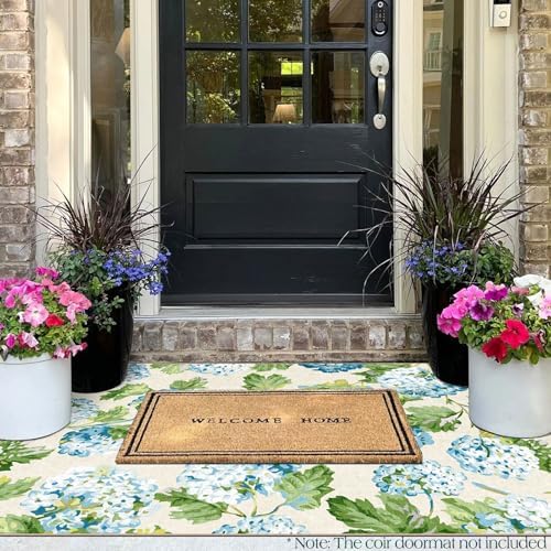 3x5 Floral Entry Rug - Washable Indoor Outdoor Mats for Front Door
