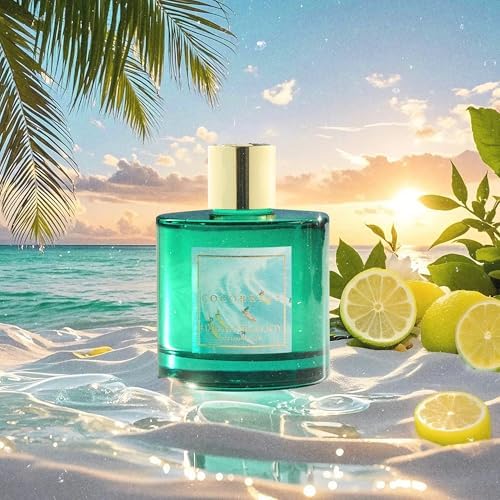 COCORRÍNA Reed Diffuser - Hawaii Melody 6.7 Fl.oz Reed Diffuser Set with 8 Sticks & Preserved Baby's Breath, Reed
