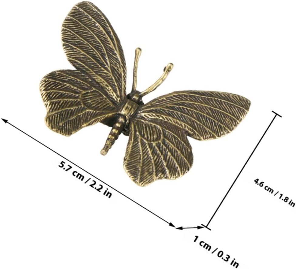 Brass Butterfly Statues / Retro Butterfly Figurine