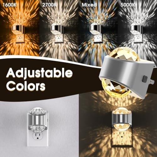 Briignite Night Light Plug into Wall, Color Changing Night Light for Kids
