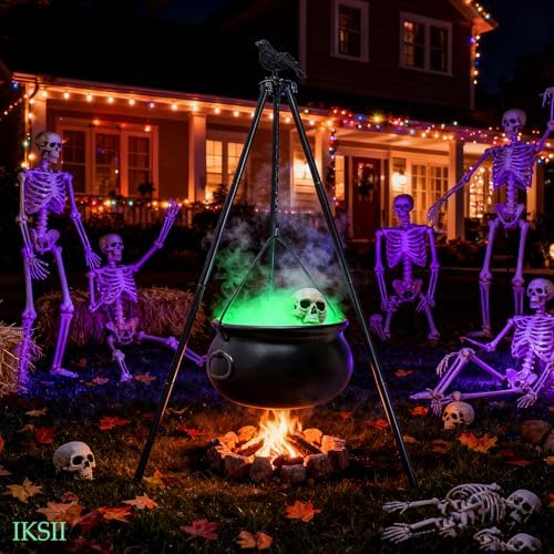 Halloween Decorations Outdoor Indoor - Large Witches Cauldron Bowl