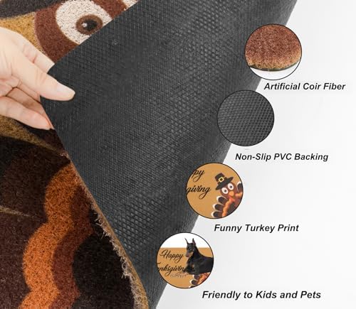 Happy-Thanksgiving-Welcome-Doormat-Fall-Outdoor Harvest-Turkey-Door-Mat
