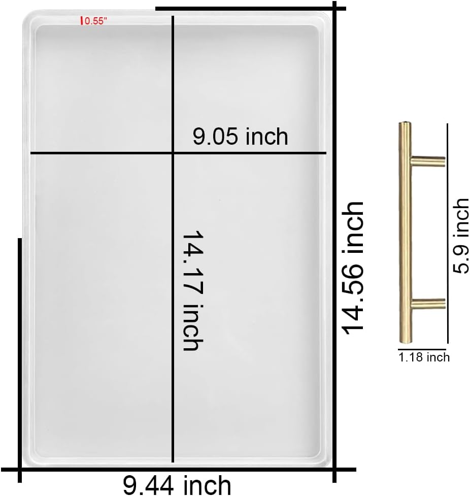 Deep Serving Tray Mold / 14 x 9 x 0.5