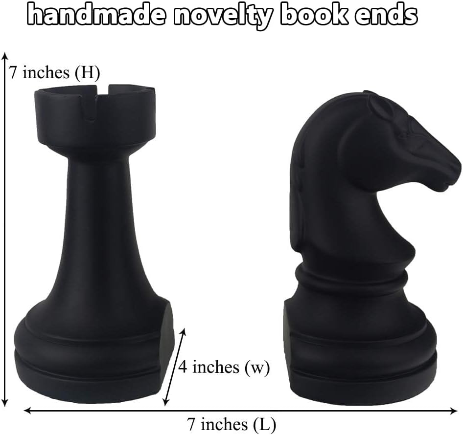 Unique Bookends Decor / Black