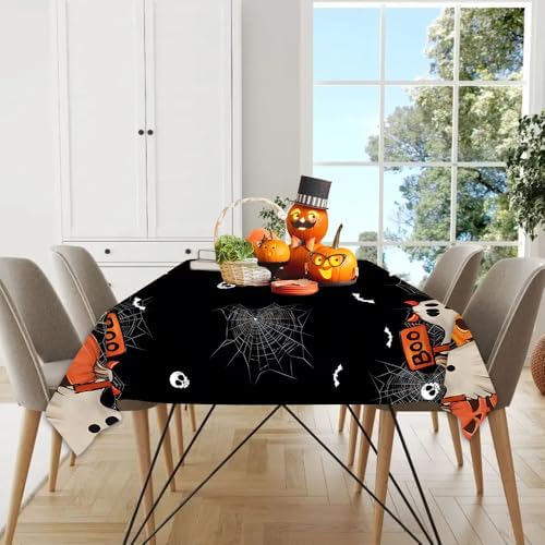 Quimoy Halloween Tablecloth 60×84 Inch Rectangular
