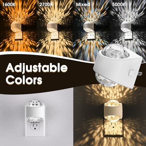 Briignite Night Light Plug into Wall, Color Changing Night Light for Kids