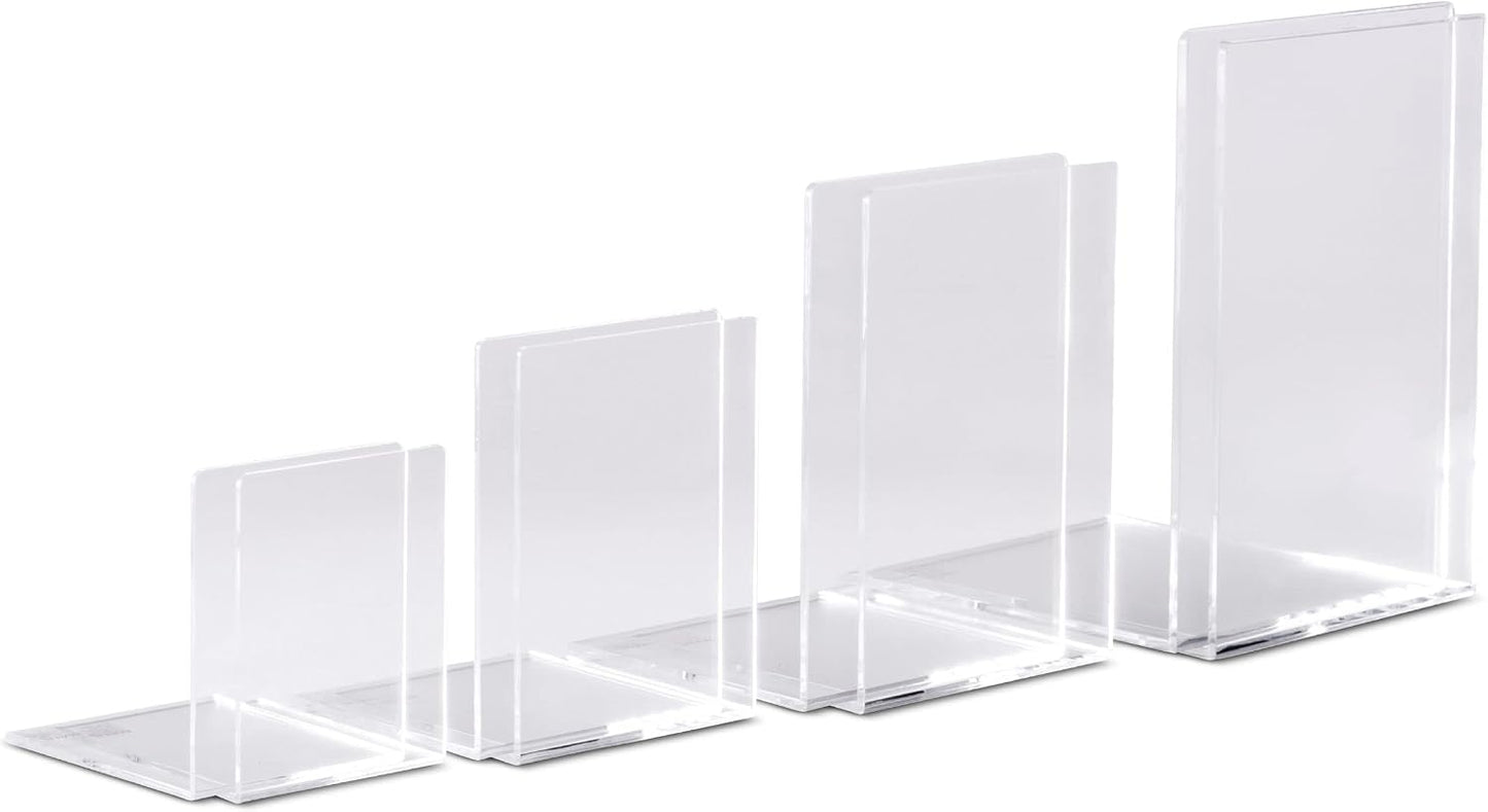 Acrylic bookends Modern / 8 x 8 x 10 / Cm / Transparent