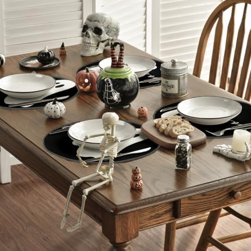 Artoid Mode Boo Ghosts Halloween Round Placemats Set of 6-14 Inch