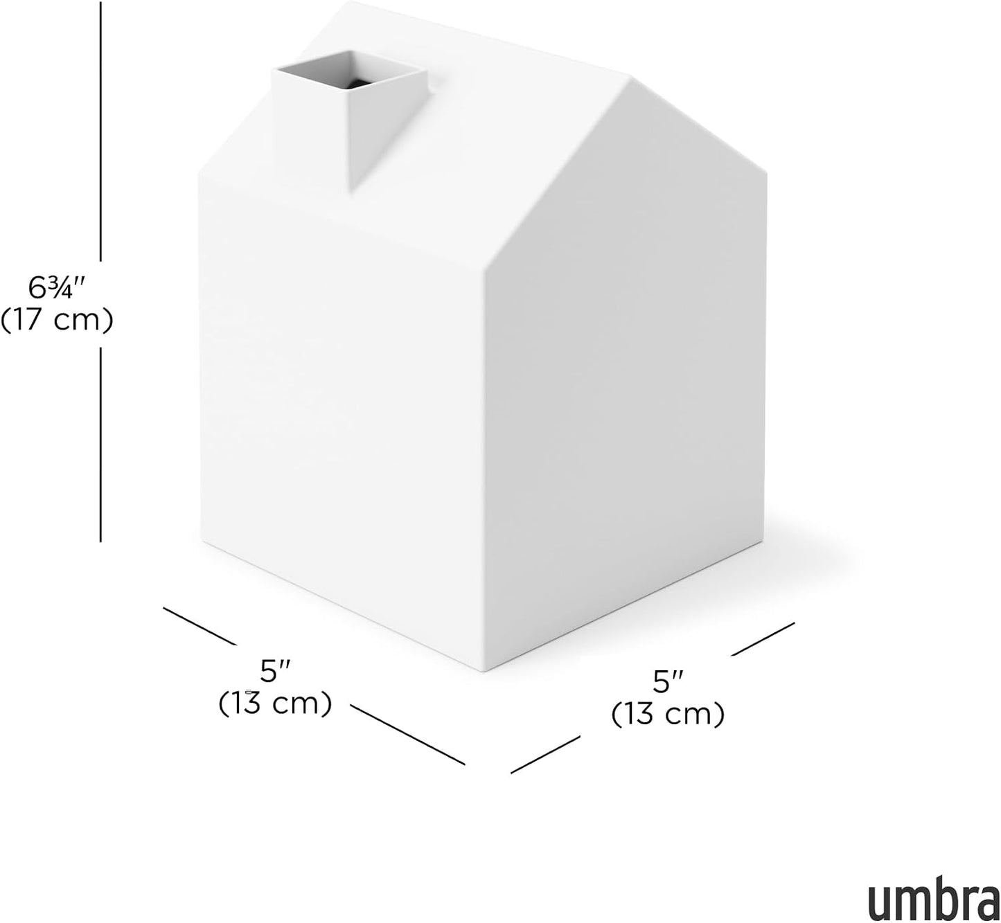 Casa Tissue Box Cover / White