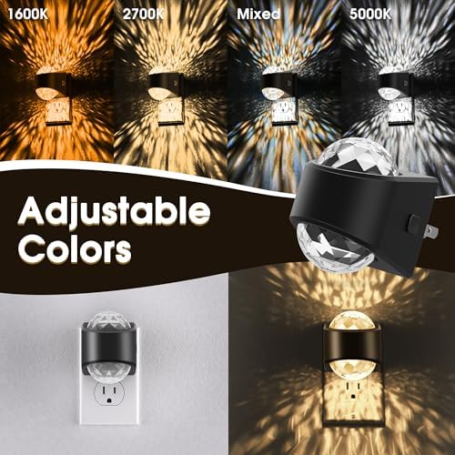 Briignite Night Light Plug into Wall, Projector Night Light Color Changing