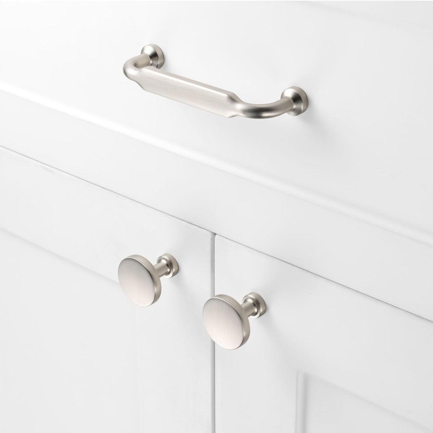 3-3/ Hole Centers / 3-3/4" Hole Centers / Classic / Brushed Nickel / Silver