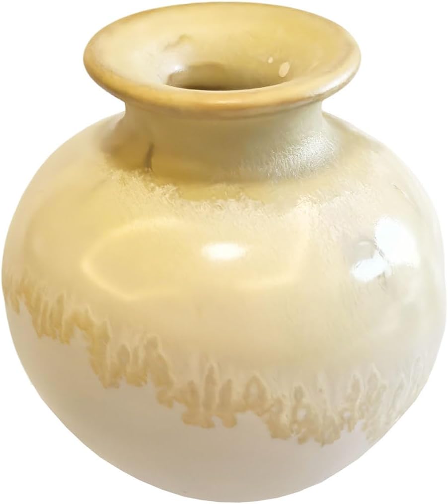 Daittin 3-Piece Ceramic Vase Set / Yellow
