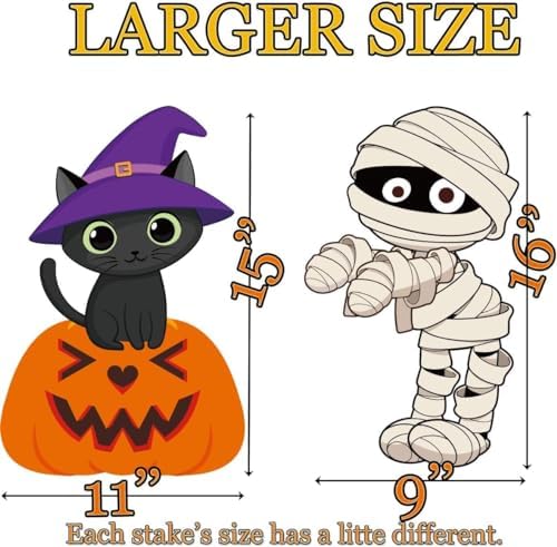 Funnlot Halloween Yard Decorations, Halloween Yard Stakes Lawn Decorations