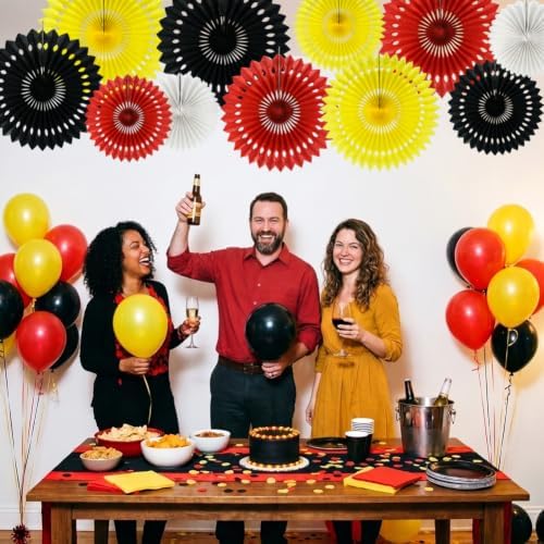 BEISHIDA 11packs Honeycomb Round Paper Fans Hanging Party Decoration