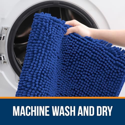 OLANLY Bathroom Rugs 30x20, Extra Soft Absorbent Chenille Bath Rugs