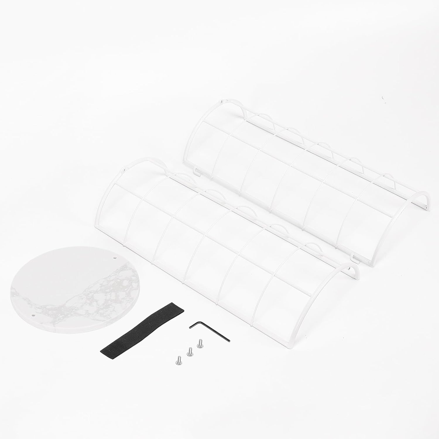 NearMoon Toilet Paper Organizer Stand, Free Standing 3 Rolls Tissue Storage, Metal Bathroom Accessory, Rustproof Toilet