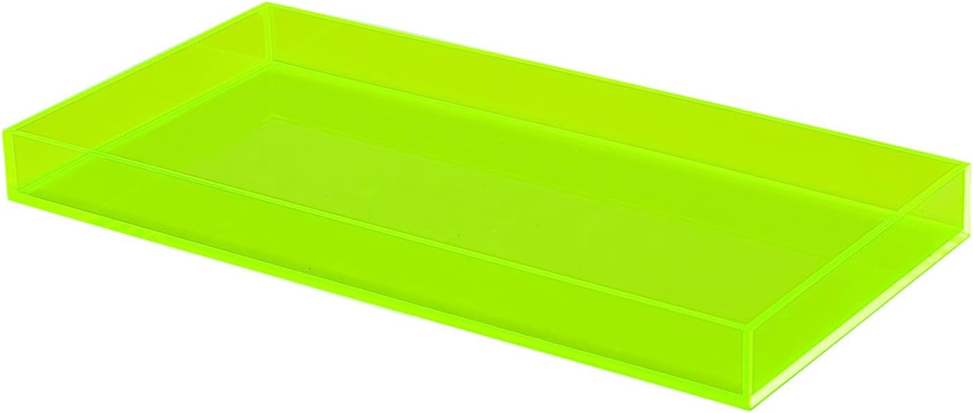 Acrylic Tray Bathroom Tray for Countertop / Green