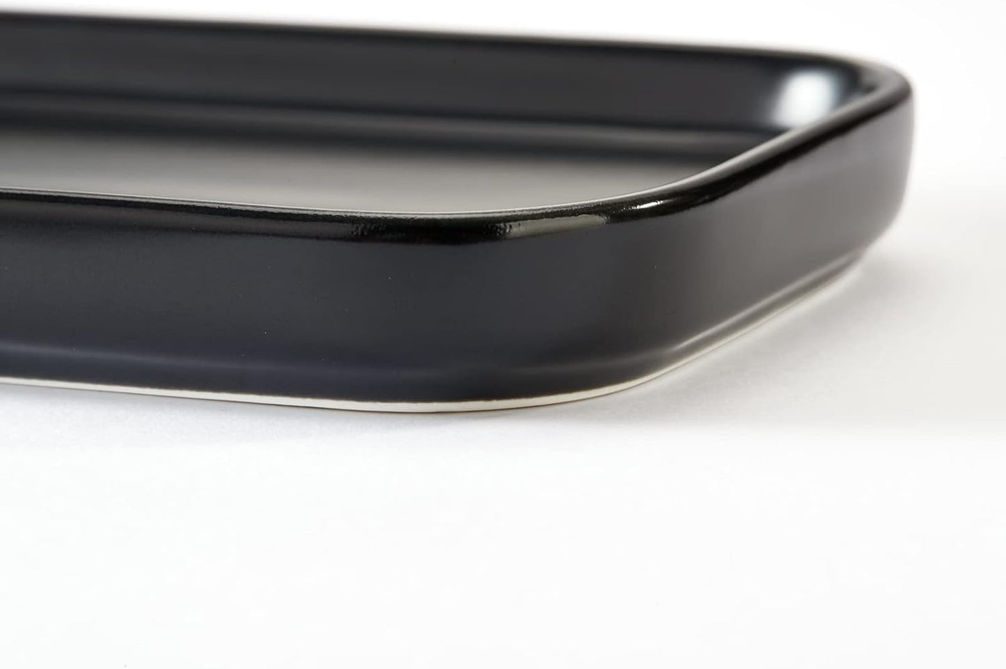 Ceramic Bathroom Tray / Black