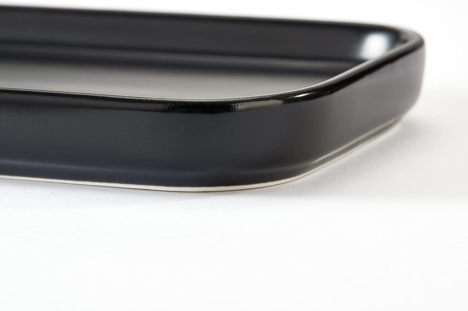 Ceramic Bathroom Tray / Black