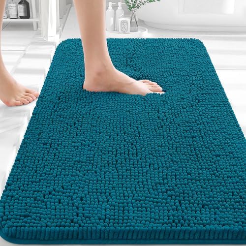 OLANLY Bathroom Rugs 30x20, Extra Soft Absorbent Chenille Bath Rugs