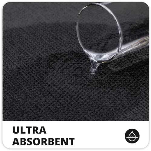 Bath Mat,Ultra Thin Bathroom Rugs,Rubber Bath Mats for Bathroom,No Slip Bath Rugs,Quick Dry,Machine Washable,Low