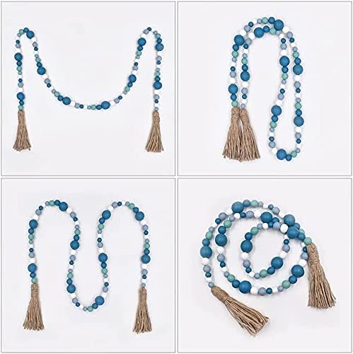 Wooden Bead Garland / Ocean / Set of 2