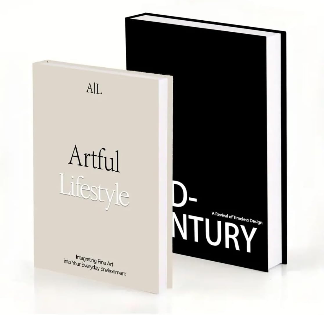 Modern Minimalist Faux Book / E5 / Set of 2